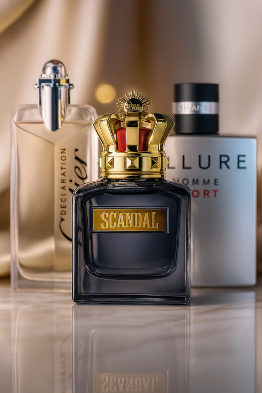 Sada 3 parfumov: Allure Homme Sports, Jean Paul Gaultier Scandal, Cartier Declaration 100ml