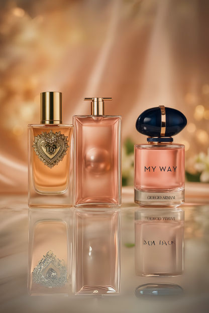 Sada 3 parfumov: Dolce & Gabbana Devotion, My Way Giorgio Armani, Lancôme Idôle 100 ml