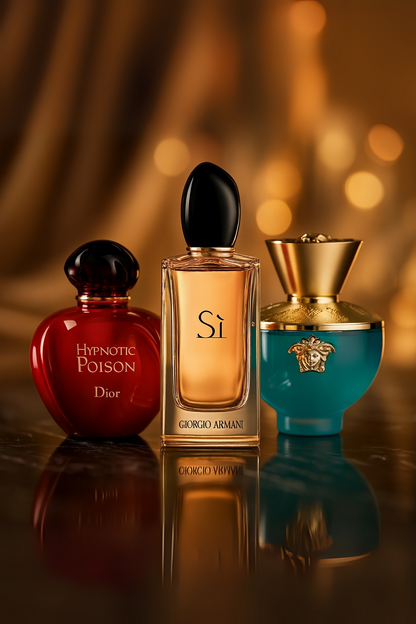 Sada 3 parfumov: Dior HYPNOTIC POISON, Giorgio Armani SÌ, Versace DYLAN TURQUOISE 100ml