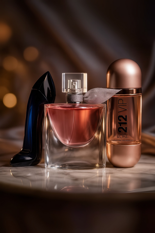 Sada 3 parfumov: GOOD GIRL, Lancôme LA VIE EST BELLE, 212 VIP ROSÉ 100ml