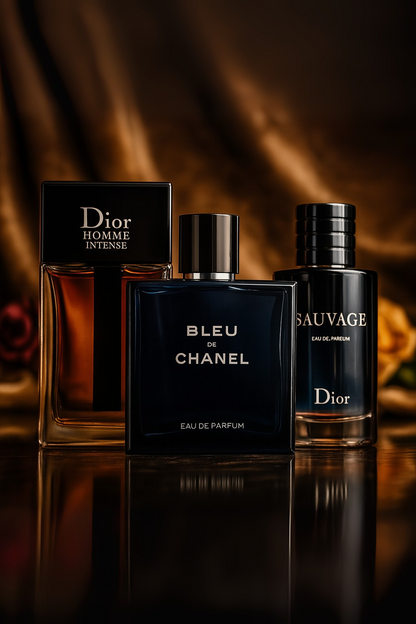 Sada 3 parfumov: Sauvage Dior, Bleu de Chanel, Dior Homme Intense 100 ml