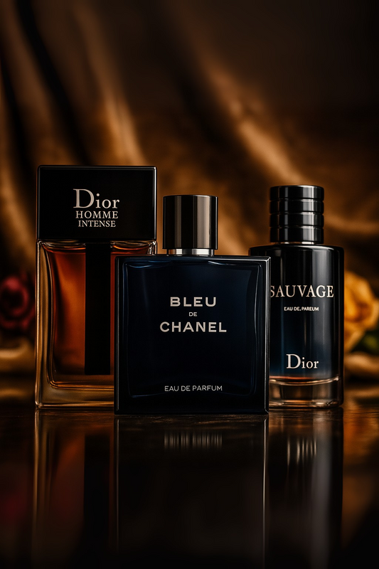 Sada 3 parfumov: Sauvage Dior, Bleu de Chanel, Dior Homme Intense 100 ml